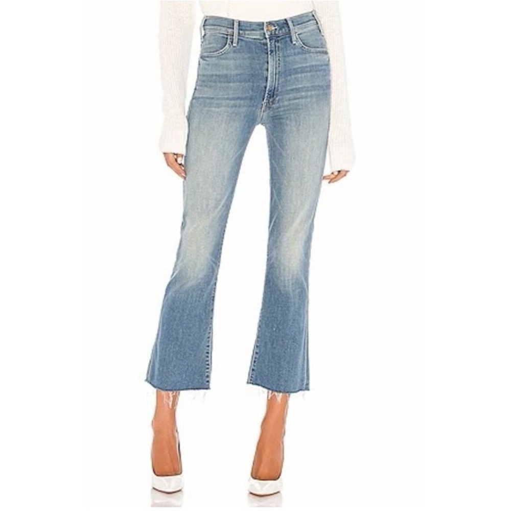 MOTHER The Hustler Ankle‎ Fray Jeans Size 27 Shaken Not Stirred